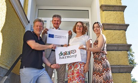 Gruppenfoto von vhs Projektmitarbeitern 